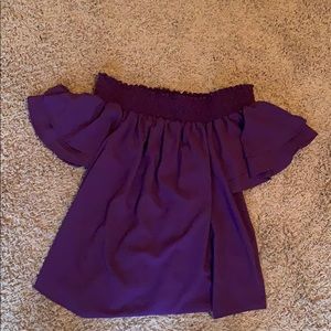 Purple Boutique Off The Shoulder